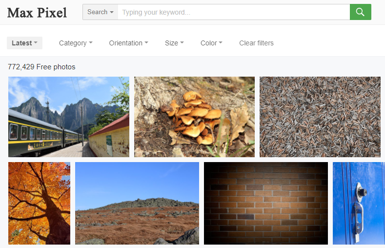 Max Pixel – A free images resource for all types of bloggers and content creators